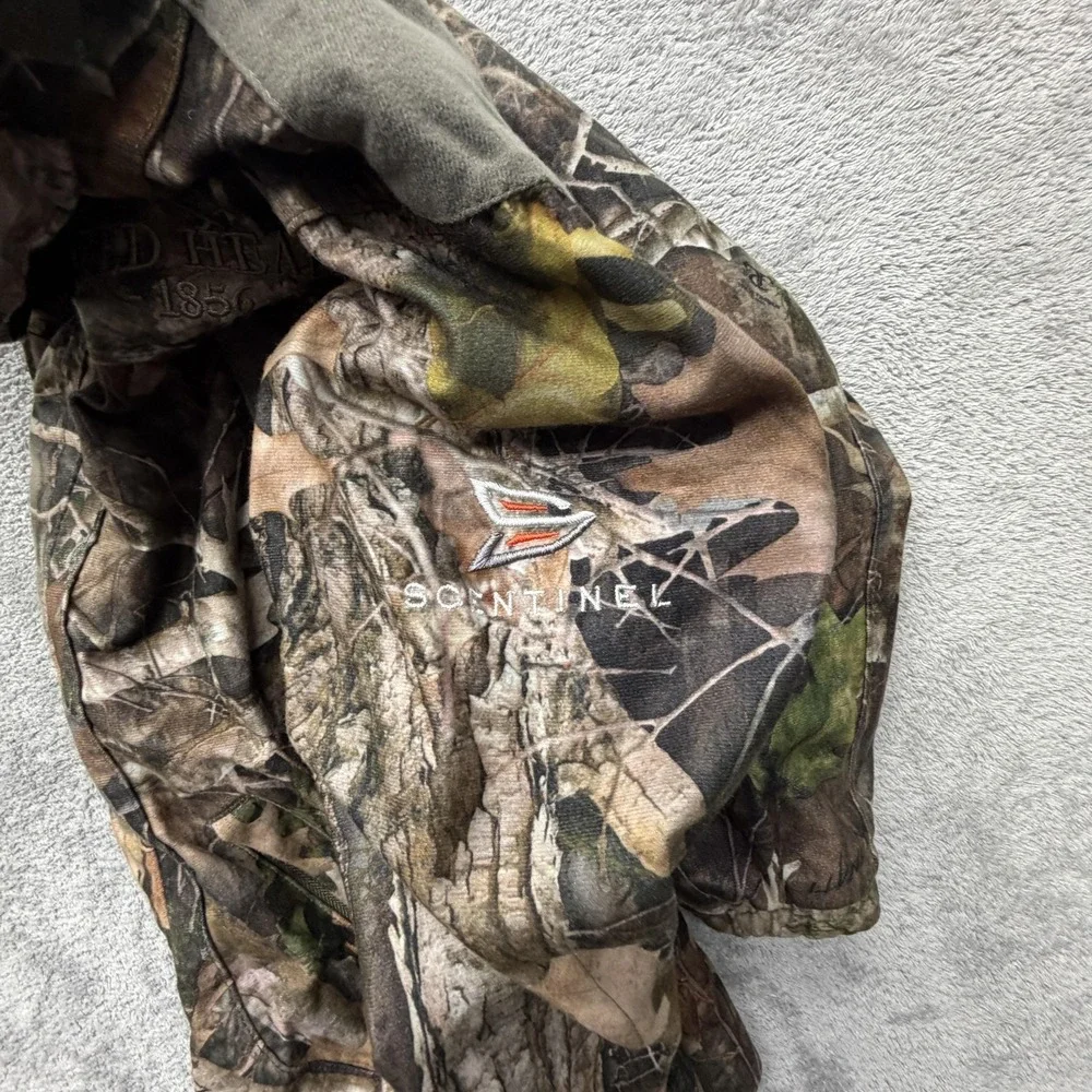Red Head Jacket Youth M Brown Camouflage Anorak‎ Hooded Insulated Lined Hunting